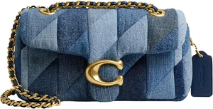 Coach Tabby Shoulder Bag 20 Patchwork, B4/Denim Multi - Picture 1 of 6