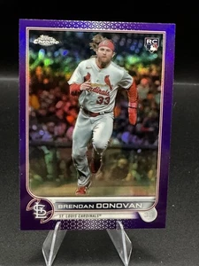 2022 Topps Chrome Update Series - Brendan Donovan #USC140 Purple Refractor (RC) - Picture 1 of 2