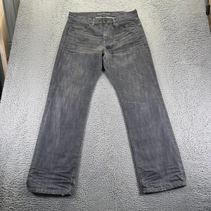Express Blake Jeans Men 32x32 Gray Denim Cotton Bootcut Loose Fit Workwear Faded - Picture 1 of 11