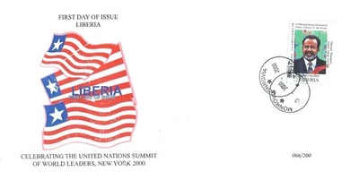 Liberia 1999 Rare FDC Djibouti President Ismail Omar Guelleh MNH - Image 1 of 2