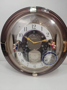 Seiko Melodies In Motion Wall Clock Model Ref.QXM111GRH Not Working  - Picture 1 of 12