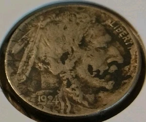 XF - 1924-P - FULL DATE - Buffalo Nickel - Full Horn - Picture 1 of 4