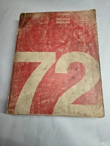 Dodge 1972 chasis manual de servicio Challenger Dart Charger Coronet Polara Monaco - Imagen 1 de 9