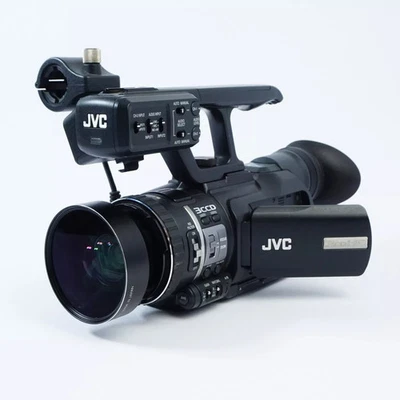 JVC GY-HM100E Professional Camera Camcorder HD Dual SD card Slot TESTED BUNDLE - Image 1 of 4