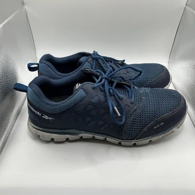 REEBOK Steel Toe Alloy RB4043 Blue Safety Work Shoes MENS 13W Oil Slip Resistant - Image 1 of 4