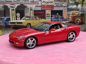 VINTAGE Franklin Mint 2005 Chevy Corvette C6 RED BEAUTIFUL VERY NICE CAR 🚗 - Picture 1 of 24