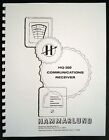 HAMMARLUND HQ-160 HQ160 Communications Receiver Manual