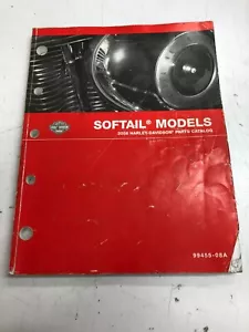 HARLEY DAVIDSON Manual 2008 Softail Models Parts Catalog P/N 99455-08A F3D (G3) - Picture 1 of 5
