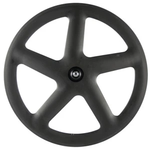 700C Clincher 56mm Five Spoke Bicycle Wheelset Road Bike/Track/Fixed Gear wheels - Picture 1 of 10