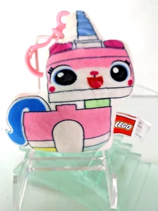 Lego Movie Plüsch Kätzchen Katze Clip auf Spielzeug Zubehör rosa blau weiß Multi Stofftier - Bild 1 von 3