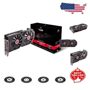 Radeon RX 580 GTS 1386MHz Dual BIOS Graphics Card - 8GB GDDR5, Silent Operation - Picture 1 of 9