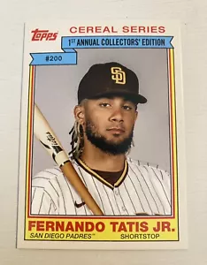 Fernando Tatis Jr 2020 Topps Thursday Tbt 84 cereal #200 - Imagen 1 de 2
