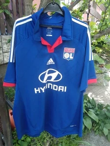 Olympique Lyonnais adidas Climalite Men's Blue Football Soccer Jersey Size XL - Picture 1 of 10