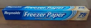 Reynolds Freezer Paper 75 Sq Feet 16 2/3 Yard x 18'' New Plastic Coated Sewing - Picture 1 of 5