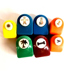 Unbranded Craft Paper Punch Various Pieces Shapes Bundle Bug Star Lot of 7 - Picture 1 of 10