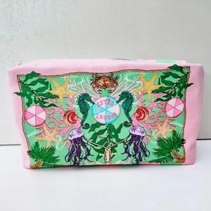 ESTEE LAUDER Pink Ocean Sea Shell Makeup Cosmetics Bag / Pouch / Purse, BrandNEW - Afbeelding 1 van 8