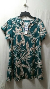 Swimsuits For All Plus 14 Swim Shirt Tunic Top Cover Up Mediterranean Palm Tree - Picture 1 of 7