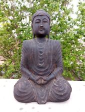 Antik Alt Selten Fein Handgeschnitzt Hindu Jain God Mahavira Buddha Figur Statue