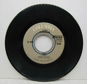 Lynn Anderson - Simple Words & Cry - Columbia 45 RPM 1972 - Picture 1 of 4