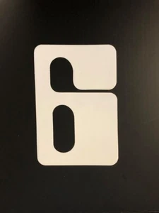 NOS INVADA BMX Motocross number 6 or 9 White vintage oldschool - Foto 1 di 1