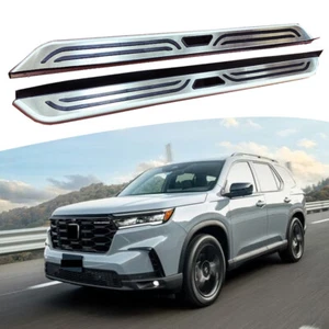 Silver Running Board fits for Honda Pilot 2023 2024 Side Step Nerf Bar Stair 2PC - Picture 1 of 7