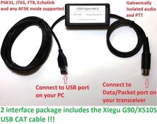 Xiegu USB X5105/G90 Sound Card Digimode Interface and separate USB CAT cable