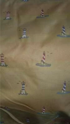 material tela tapicería faro amarillo por yarda stock 3 Foto 1 de 2