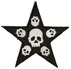 Ecusson patche Death Punk Star thermocollant patch brodé 