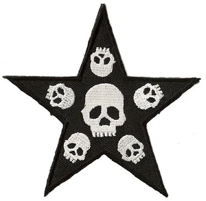 Ecusson patche Death Punk Star thermocollant patch brodé  - Bild 1 von 2