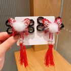 2Pcs Chinese Style Wig Braid Hairpin Children Side Clip  New Year Festive