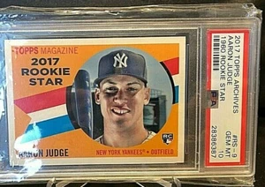 2017 Topps Archives Aaron Judge 1960 Rookie Star #RS-9 PSA 10 - Picture 1 of 2