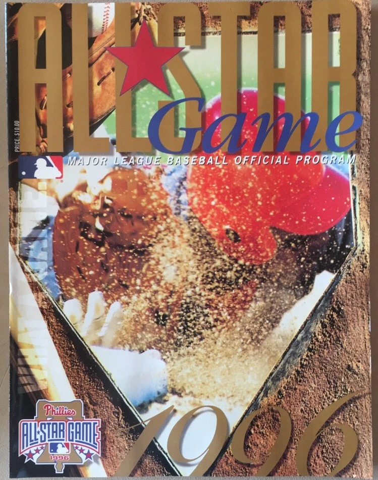 1996 ALL STAR GAME PROGRAM MLB PHILADELPHIA PHILLIES MIKE PIAZZA MVP 7238 - Image 1 of 1