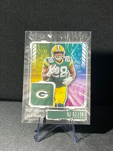 2021 Panini Playbook - Zoning Commission Insert AJ Dillon #ZC-AJD Football - Picture 1 of 2