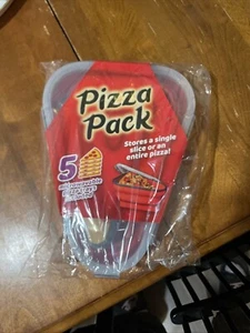 PIZZA PACK The Perfect Reusable Pizza Storage Container with 5 Microwavable Tray - Picture 1 of 1