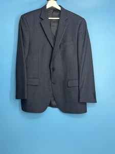Peter Millar Men’s Navy / Black Wool Micro Check Soprt Coat Jacket Size: 42R - Picture 1 of 7