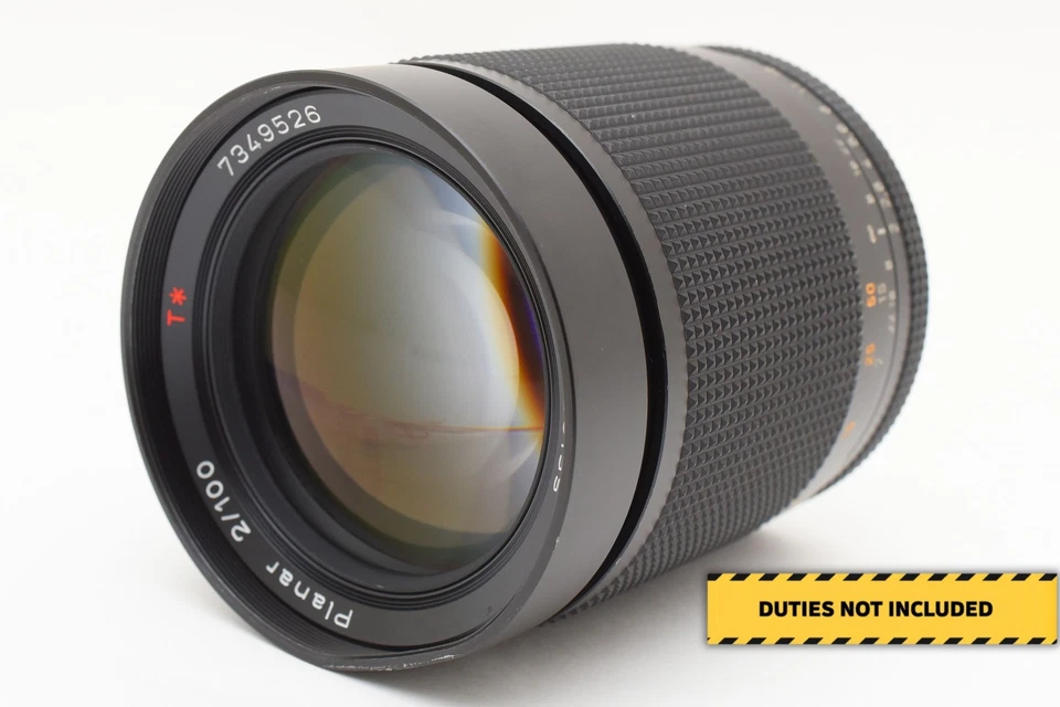[Exc+4] Contax Carl Zeiss Planar T* 100mm f/2 MMJ Lens From JAPAN - Image 1 of 4