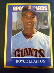 Royce Clayton 1992 Sports Card News Allan Kaye's #47 RARE CENTERING ERROR - Picture 1 of 3