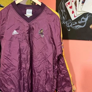 L ADIDAS Arizona State Sun Devils Pullover Windbreaker - Picture 1 of 4