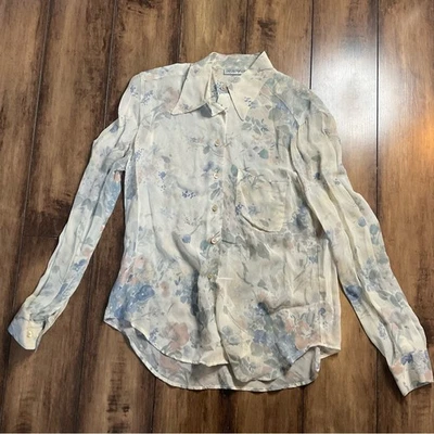 Blusa Emporio Armani Pastel Floral Manga Larga Abotonada | Camisa 10 Flores Foto 1 de 4
