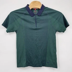 Wilson Herren Größe Medium Viertelreißverschluss Mesh atmungsaktiv Kurzarm Tennisshirt - Bild 1 von 7