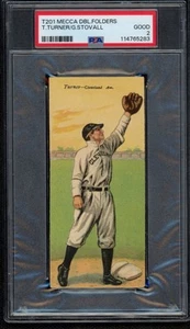 1911 Mecca T201 Meca carpetas dobles George Stovall & Terrence Turner ~ PSA 2 - Imagen 1 de 3