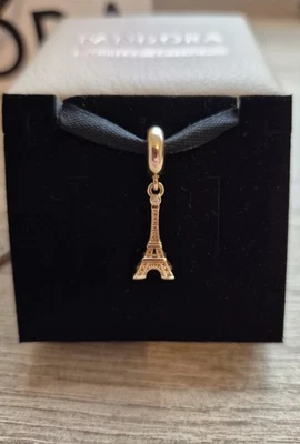 Limited Edition Pandora 14ct Gold & Diamond Eiffel Tower Charm 303 of 500 - Image 1 of 4