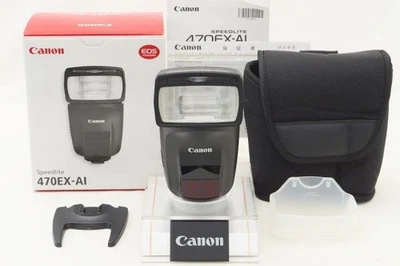 Canon 470EX-AI Speedlight Flash Auto Bounce Near Mint with Box JAPAN - Image 1 of 4