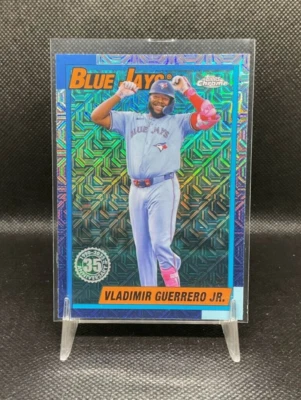 2025 Topps Series 1 Vladimir Guerrero Jr. Chrome Silver Pack Mojo Aqua /199 - Image 1 of 2