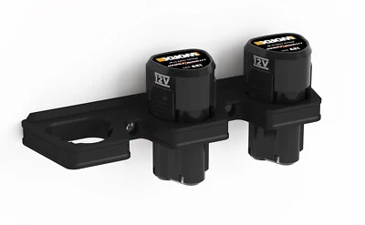 NEWGROUND DESIGNS Akkuhalter Wandhalterung für 3 WORX 12V Akkus Halter Halterung Akkuhalterung