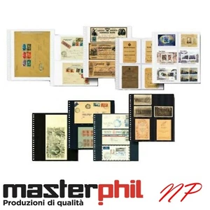 MASTERPHIL: Inserti, fogli, TASCHE EXTRA per raccoglitore a 22 ANELLI Filatelia - Foto 1 di 35