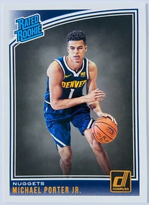 Michael Porter Jr. Denver Nuggets 2018-19 Panini Donruss Rated Rookie #182 - Picture 1 of 2