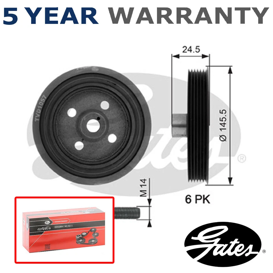 Puertas de polea del cigüeñal se adaptan a Ford Transit Connect 2002-2013 Focus 1998-2012 Foto 1 de 1