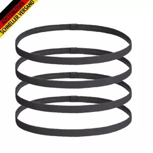 Haarband Herren, 4 Stück Schwarz Elastische Haarbänder Sport Für Männer Damen, D - Bild 1 von 7