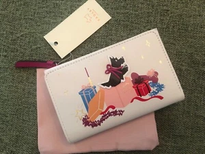 💕RADLEY LONDON Jolly & Bright" Appliqué Natural Medium Bi-Fold Wallet NWT! - Picture 1 of 4